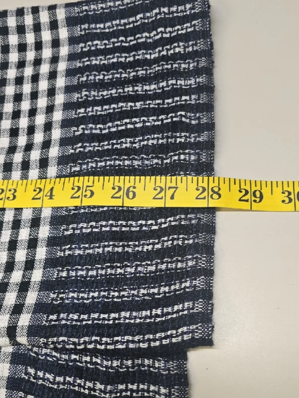Black & White Check Scarf / Wrap